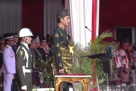 Presiden Jokowi Pimpin Upacara Hari Lahir Pancasila di Lapangan Monas