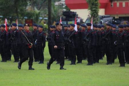 Pasukan Korps Brimob I Polri Resmi Bermarkas di Sumatera Utara
