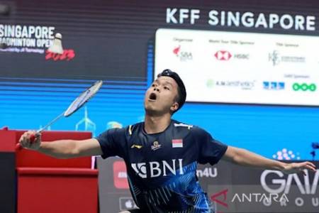 Anthony Ginting Melaju ke Final Singapore Open 2023