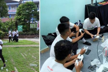 Sharp Gelar Ecobition Workshop di SMAN 6 Palembang, Dukung Pemkot Kurangi Sampah Plastik