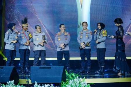 Kapolri Jenderal Listyo Sigit Prabowo Hadiri Hoegeng Awards 2023