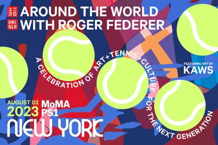 UNIQLO, Roger Federer, dan Kaws Berkolaborasi Luncurkan Around The World with Roger Federer