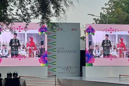 Hadiri Rangkaian Peringatan HUT RI ke 78 Tahun, Presiden RI Jokowi dan Ibu Negara Iriana Kompak Kenakan Busana Betawi