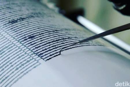 Gempa Berkekuatan M5,9 Guncang Muara Binuangeun, Banten