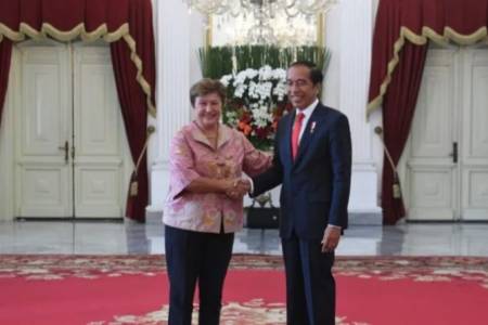 Jelang KTT ke-42 ASEAN, Presiden Jokowi Menerima Presiden Bank Dunia dan Petinggi IMF