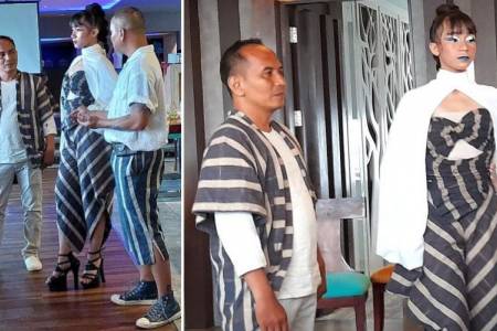 Nusa Amin, Perajin Kain Tenun Jombang yang Jadi Rancangan Busana di Lao Fashion Week 2023
