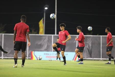 Siap Tempur di Piala Dunia U-17, Pemain Timnas Indonesia U-17 Puas dengan Lapangan Latihan