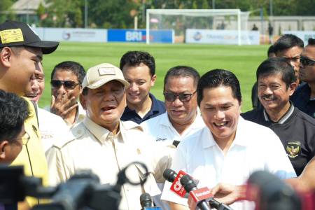 Prabowo: Saya Percaya Sepak Bola Indonesia akan Maju