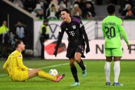 Liga Jerman 2023/2024: Bayern Munich Tekuk Tuan Rumah Wolfsburg dengan Skor 2-1   