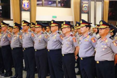Kapolri Pimpin Upacara Kenaikan Pangkat Korps Raport Polri