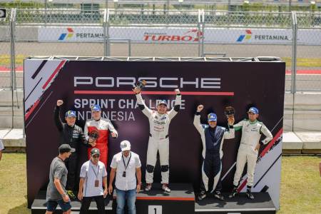 Aldio Oekon Tampil Impresif Pada Balapan Seri Kedua Porsche Sprint Challenge Indonesia