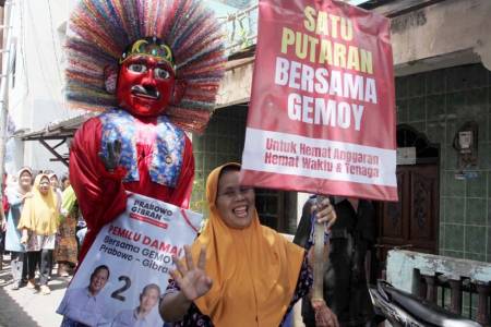 Komunitas Ondel-ondel Dukung Si Gemoy Menang Satu Putaran