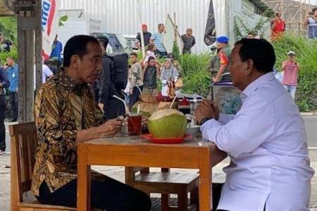 Jokowi dan Prabowo Makan Bakso Bersama di Magelang, Ini Respon Bawaslu!