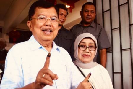 Jusuf Kalla dan  AMIN Tunggu Hasil Resmi Penghitungan KPU 