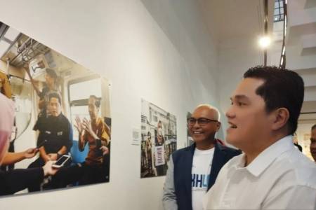 Erick Thohir Hadiri Pameran Foto Bertajuk "Pers, Demokrasi dan Pembangunan" 