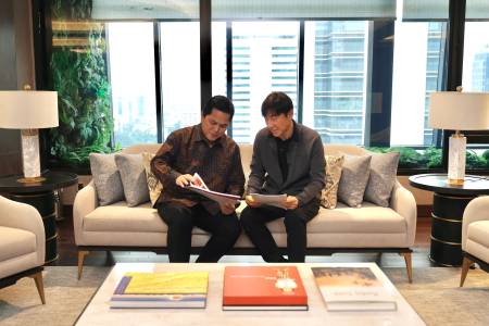 Temui Erick Thohir, Coach STY Optimistis Timnas Siap Menang Lawan Vietnam