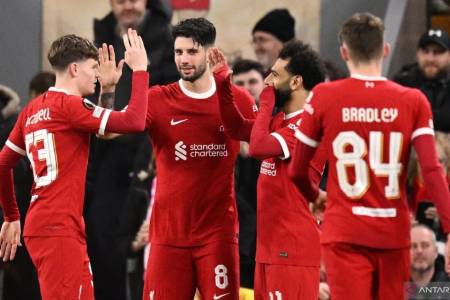 Liga Europa: Hancurkan Sparta Praha 6-1, Liverpool Mulus ke Perempatfinal