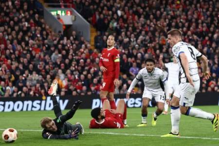 Liga Europa:  Atalanta Bungkam Liverpool 3 Gol Tanpa Balas di Anfield