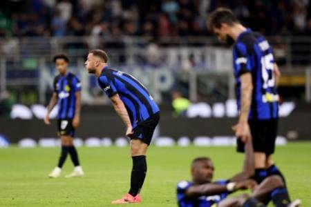 Liga Italia: Ditahan Cagliari 2-2, Inter Milan Kian Dekat Juara Liga Italia
