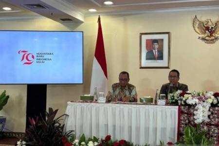 Pemerintah Luncurkan Logo HUT ke 79 RI di Wisma Negara