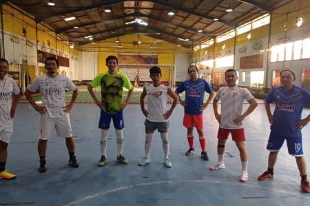 Persiapan Tim Futsal Siwo  PWI DKI Jakarta untuk Porwanas XIV di Banjarmasin