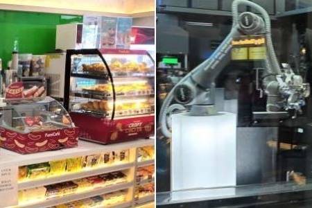 Robot Barista Siap Layani Pembeli di FamilyMart Tunjungan