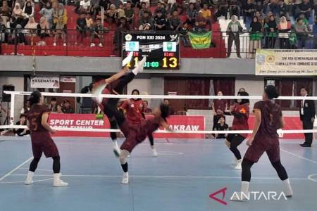 Tim Sepak Takraw Jawa Timur Tantang Sulawesi Selatan di Final PON 2024