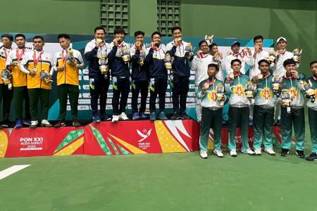 Jawa Barat Juara Umum Soft Tenis PON XXI 2024