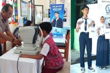 800 Siswa dari 9 Sekolah di Pekanbaru, Bandung dan Cirebon Dapat Kacamata Gratis