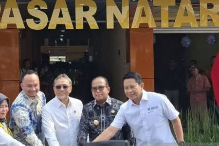 Menko Pangan Resmikan Pasar Tradisional Natar di Lampung