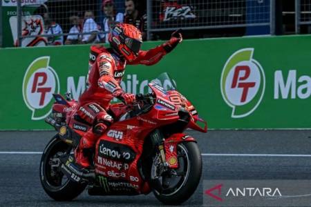 Pembalap Ducati Marc Marquez Juara Sprint Race GP Thailand