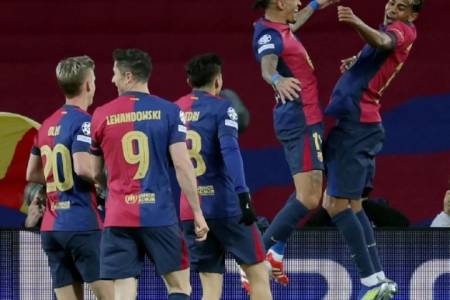 Barcelona Lolos ke Perempat fFinal Liga Champions Usai Kalahkan Benfica 3-1 