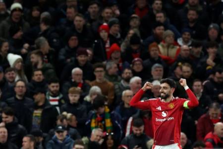 Liga Europa: Bruno Hattrick dan Bawa MU ke Perempat Final