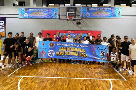 Turnamen Basket Siwo PWI Pusat 3x3 Dimeriahkan Puluhan Wartawan dan Selebritis