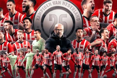 Gebu Sparta Rotterdam 3-1, PSV Juara Liga Belanda