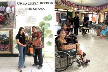 Santika Pandegiling Surabaya Berbagi Kasih di Hari Lanjut Usia Nasional