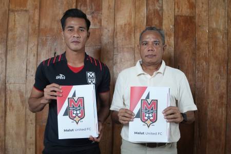 Malut United Perkenalkan Abduh, Lauhin, Angga, dan Riyan sebagai Laskar Kie Raha