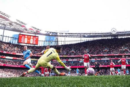 Liga Inggris: Arsenal Diimbangi Manchester City 1-1