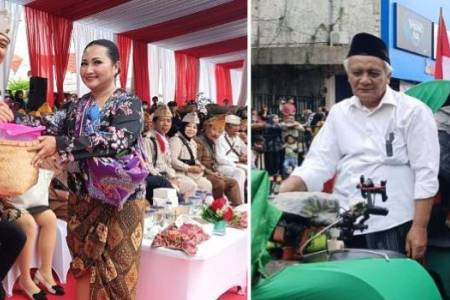 Tim Dapur Umum Mbok Dar Mortir Bagikan Makanan Berbungkus Daun Pisang, Semarakkan Parade Surabaya Juang