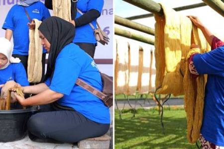 Pembinaan Pembuatan Wastra dengan Pewarna Alam bagi Penenun Songket Melayu Sumatra Utara