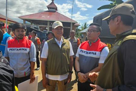 Dirut Pertamina & Menteri ESDM Jamin Pasokan Energi di Kawasan Bencana 