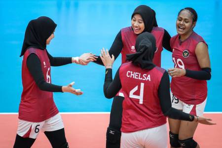 Tim Voli Putri Indonesia Libas Malaysia 3-0 di Laga Pembuka