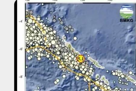 Gempa M5,1 Guncang Merauke Papua Selatan