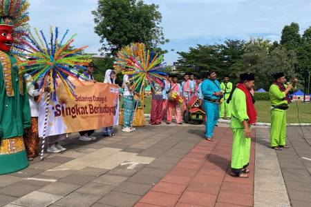 Hajatan Aseli Kampung Betawi Tutup Rangkaian Budaya, Alun-alun Depok Dipenuhi Nuansa Tradisi