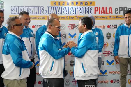 PP Pesti Apresiasi Penyelenggaraan Kejurprov Sof Tennis Jawa Barat 2026