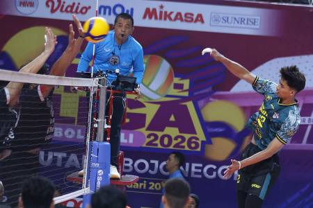 Proliga 2026: Samator Pastikan Lolos Final Four, Usai Kalahkan Medan Falcon Tirta Bhagasasi