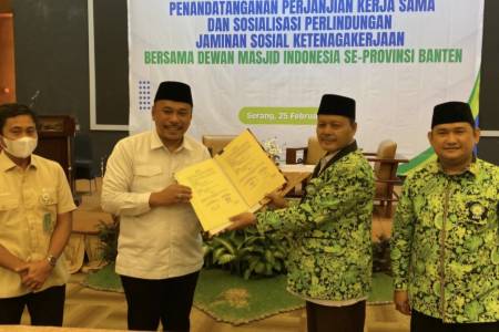 DMI Banten dan BPJS Ketenagakerjaan Teken Kerja Sama