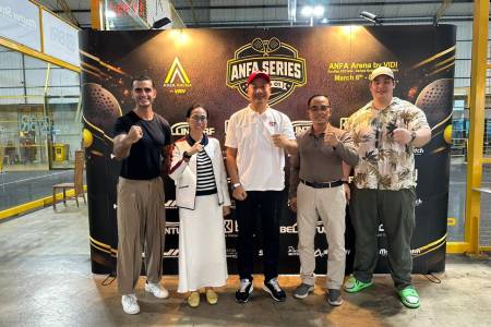 Dihadiri Ketum PBPI Galih Dimuntur, ANFA Resmi Buka Padel Arena di Rooftop KTC Kelapa Gading
