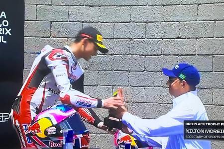 Veda Ega Posisi Ketiga Klasemen Usai Podium GP Brasil