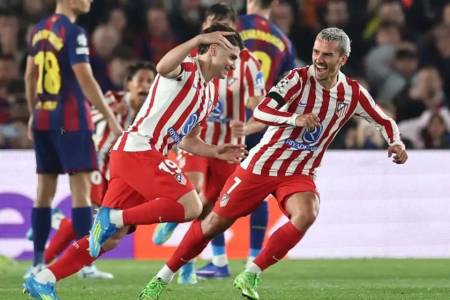 Leg 1 Perempatfinal Liga Champions 2026: di Camp.Nou, Atletico Madrid Bungkam Barcelona 2-0